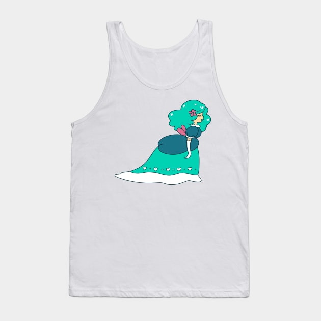 Cute Luxurious Girl Tank Top by saradaboru